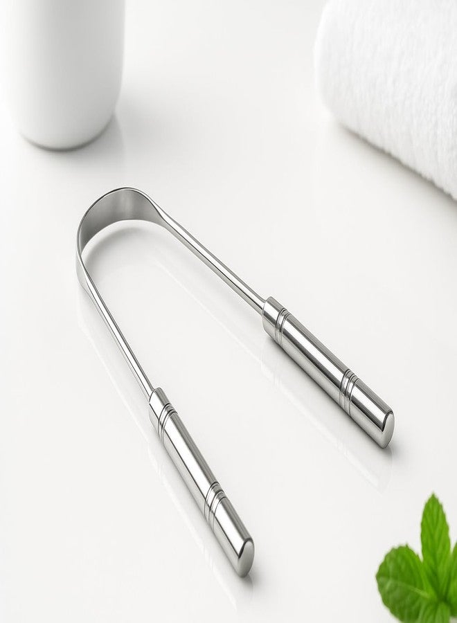 TerraToss Tongue Cleaner for Adults | Stainless Steel | Rust Free Tongue Scraper | Removes bad breath | Ideal for oral hygiene | Carefully designed | U-shaped (1) - Image 5